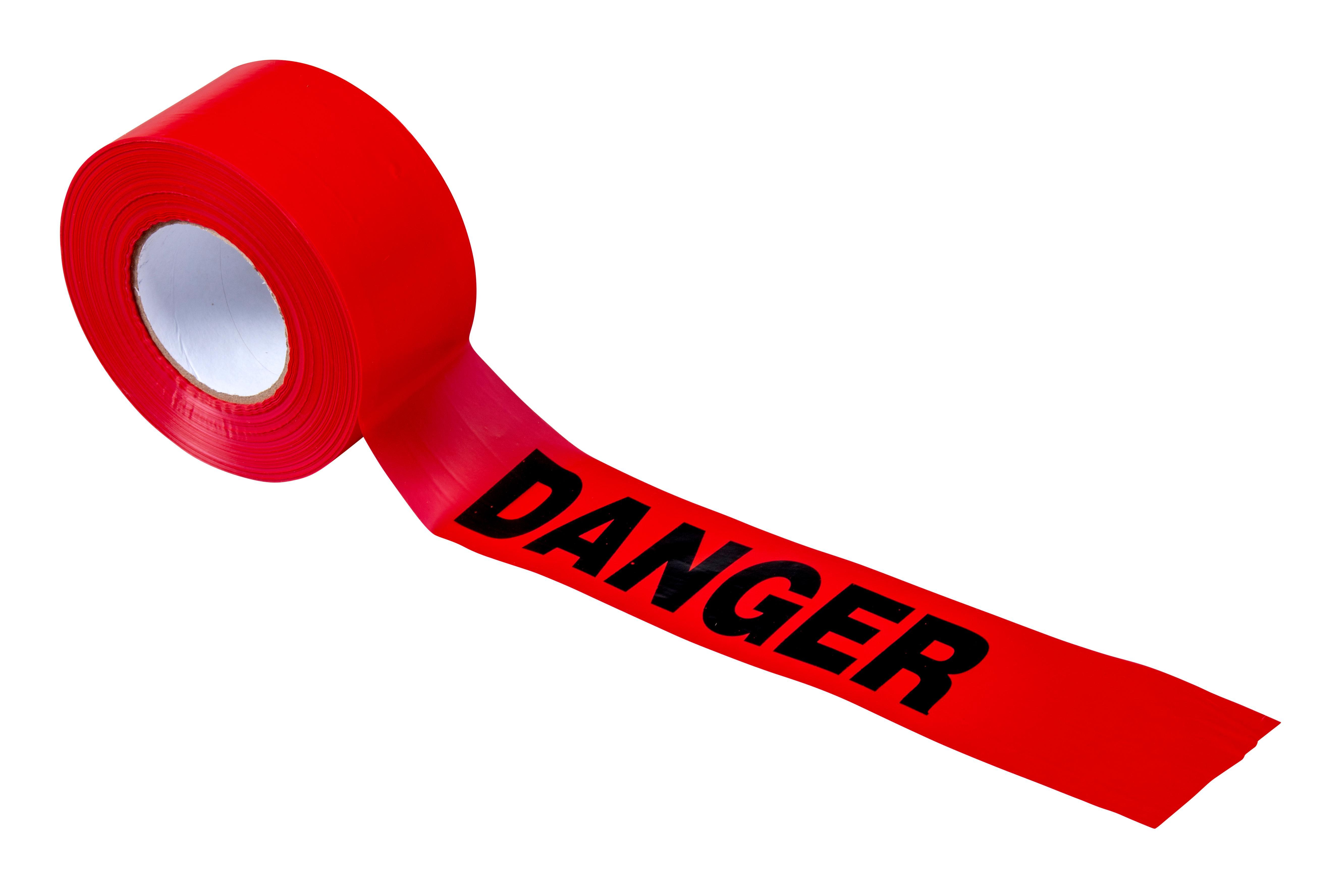 Empire® 71-1001 Economy Grade Standard Barricade Tape, Yellow, 1000 ft L 3 in W, Caution Legend, Plastic