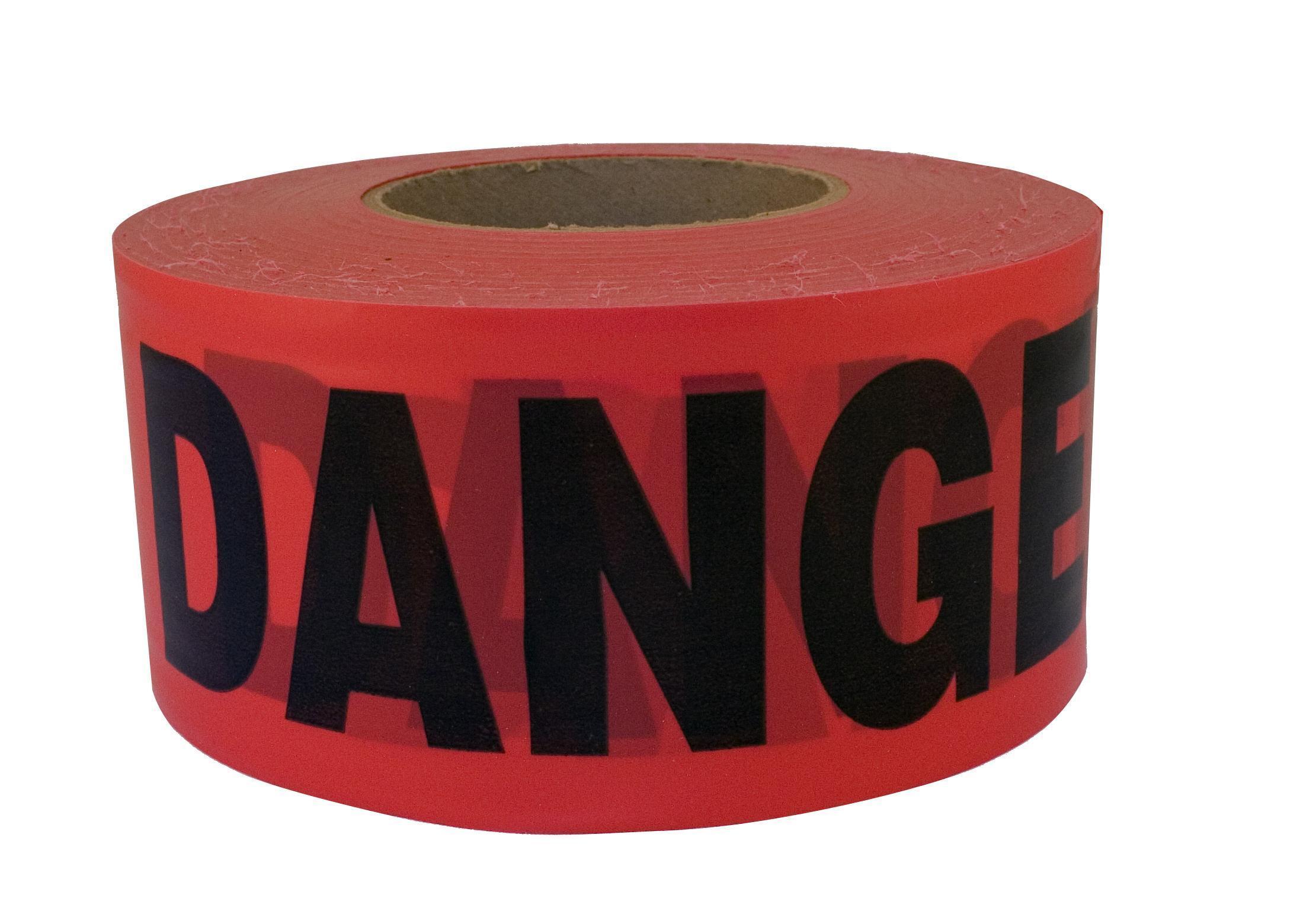 C.H.Hanson® 16000 Standard Grade Barricade Safety Tape, Yellow, 1000 ft L x 3 in W, Caution Legend, PVC