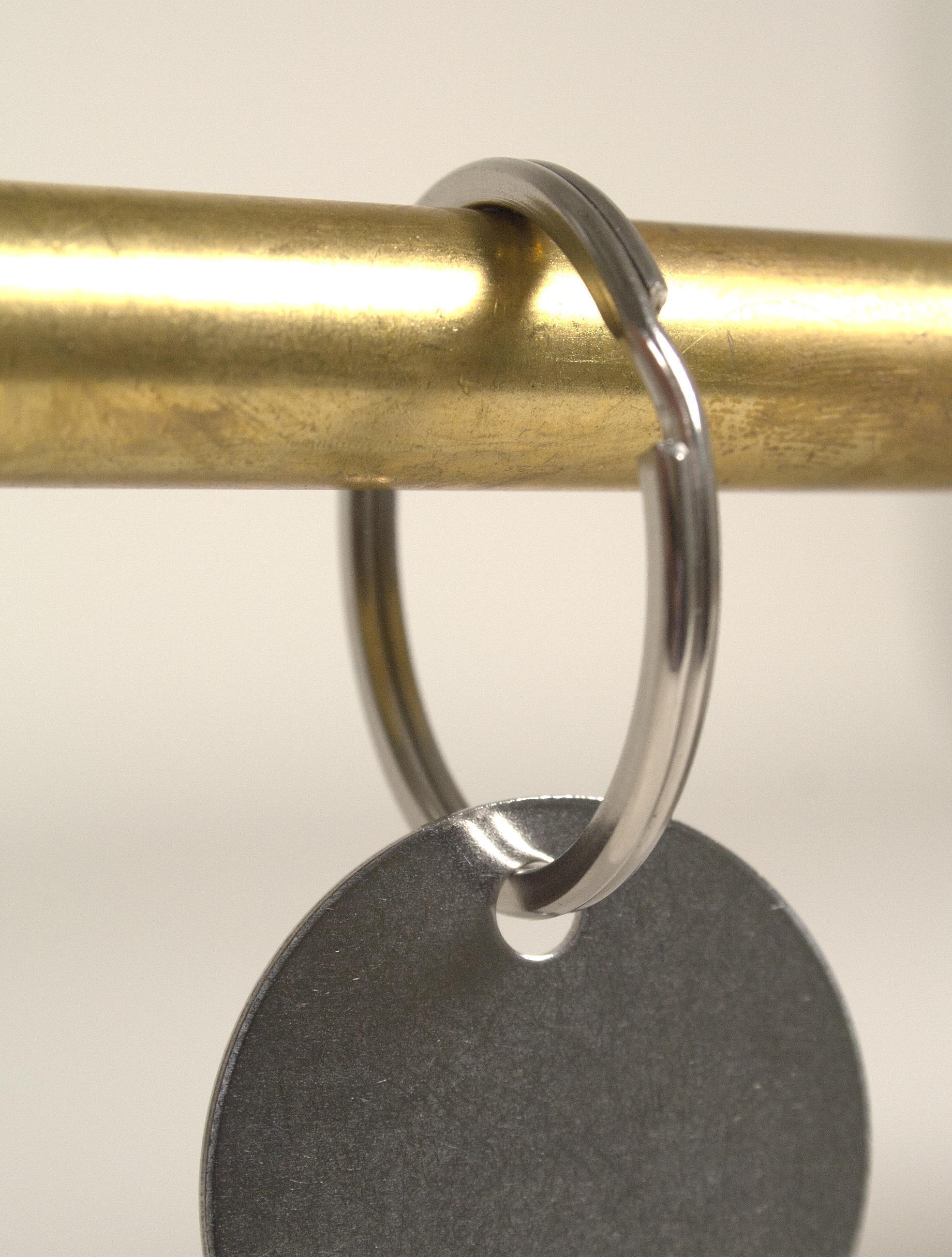 C.H.Hanson® 40082 Key Ring, 1 in ID Split Ring, Tempered Spring Steel