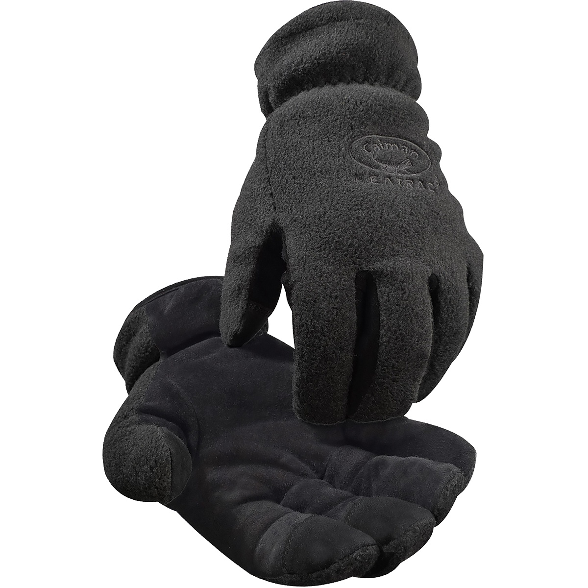 Caiman&reg; 1354-6 1354 Gloves, Cut and Sewn Style, XL, Pigskin Leather Palm, Navy, Elastic Wrist Cuff, Resists: Water/Wind, Thermal Micro-Fiber Lining