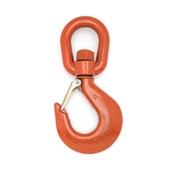 Crosby&reg; 1004322 SHUR-LOC&reg; S-1326 Swivel Hook, 3/8 in Trade, 8800 lb Load, 100 Grade, Swivel Attachment, Forged Alloy Steel