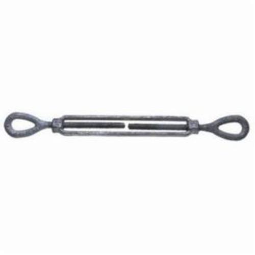 Crosby® 1032554 HG-228 Turnbuckle, Jaw/Jaw, 1/2 in Thread, 2200 lb Working, 6 in Take Up, 14.14 in L Close, Steel