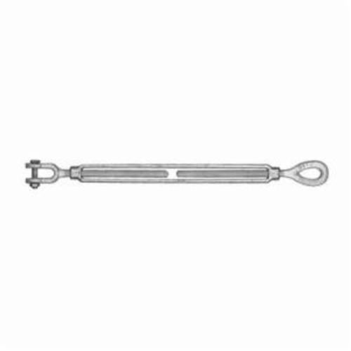 Campbell® 6250511 788-G Turnbuckle, Jaw/Jaw, 5/8 in Dia Thread, 3500 lb Working, 12 in Take Up, 20-3/4 in L Closed, Drop Forged Carbon Steel
