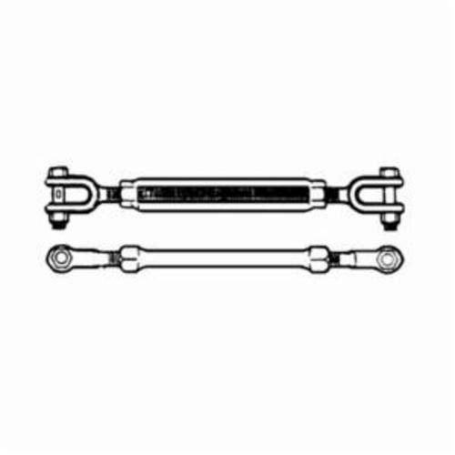 Campbell® 6250515 788-G Turnbuckle, Jaw/Jaw, 3/4 in Dia Thread, 5200 lb Working, 12 in Take Up, 21-3/4 in L Closed, Drop Forged Carbon Steel