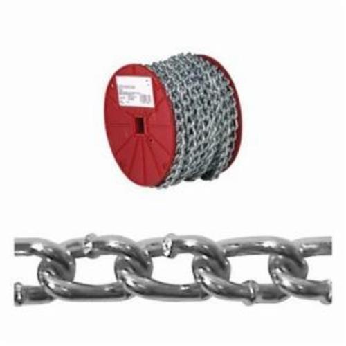 Peerless 7501632 Weldless Jack Chain, Twisted Link, #16 Trade, 100 ft L, 10 lb Load