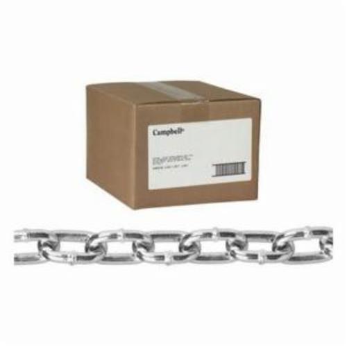 Campbell® T0143426 System 3 Welded Proof Coil Chain, Single Loop/Straight Link, 1/4 in Trade, 30 Grade, 100 ft L, 1300 lb Load