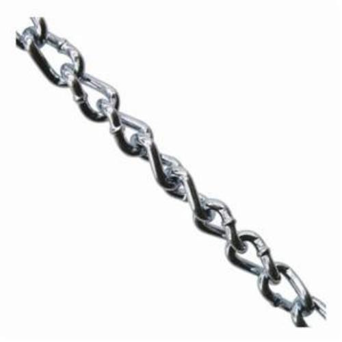 Campbell® T0312014 Welded Machine Chain, Straight Link, #2/0 Trade, 100 ft L, 545 lb Load