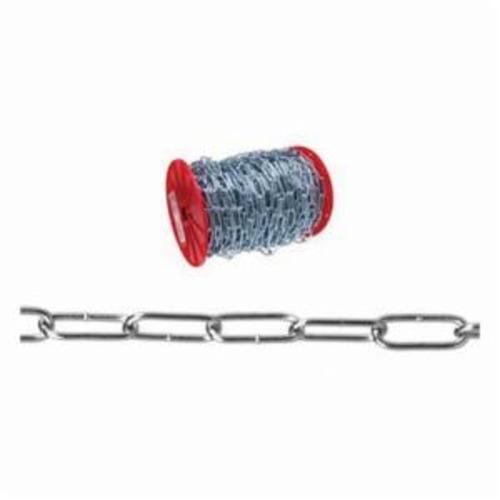 Campbell® T0330224 Welded Coil Chain, Straight Link, #2 Trade, 100 ft L, 310 lb Load