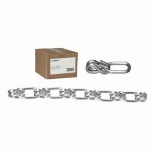 Campbell&reg; T0750124N Weldless Inco Chain, Double Loop Link, #1 Trade, 100 ft L, 155 lb Load