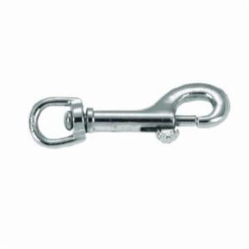Campbell&reg; T7625204 Open Rigid Eye Bolt Snap, 3/8 in, 3-13/32 in OAL, 3/8 in ID Eye, 70 lb Load, Polished