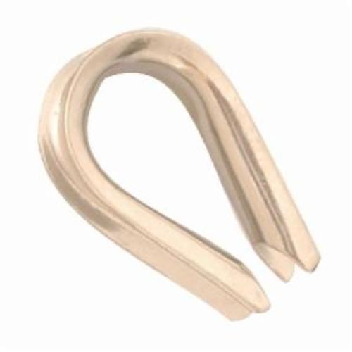 Crosby&reg; 1037292 G-411 Standard Thimble, 1/4 in, Steel, Hot Dipped Galvanized, For Use With Wire Rope