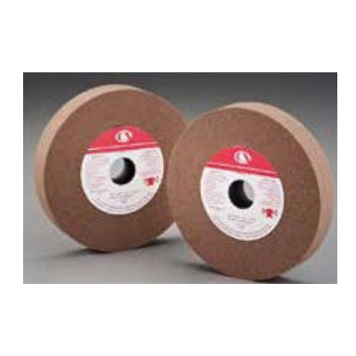 Carborundum&reg; CARBO&trade; 05539509955 Type 1 Bench and Pedestal Grinding Wheel, 10 in Dia x 1 in THK, 1-1/4 in Center Hole, 24 Grit, Aluminum Oxide Abrasive