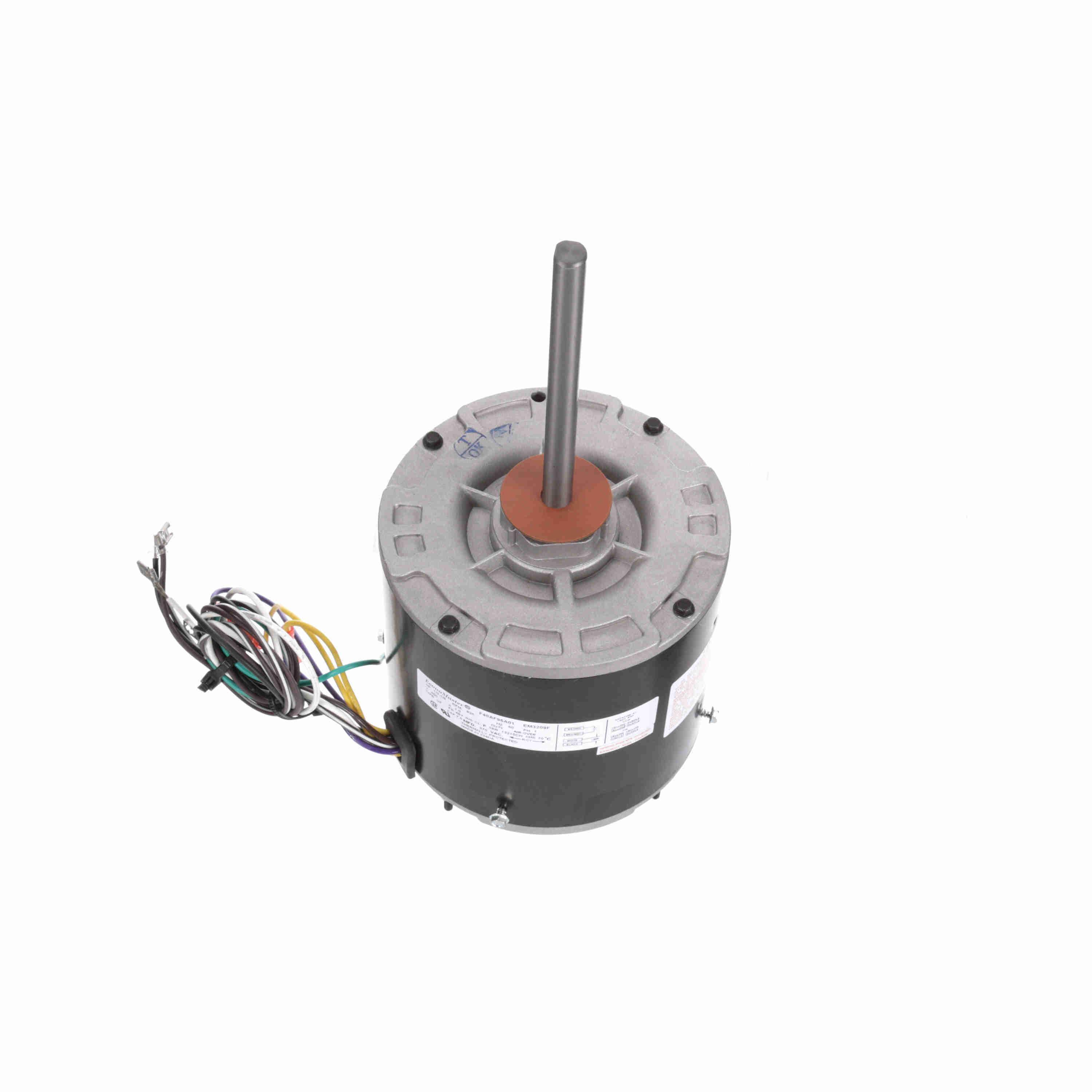 Century® EM3209F 8-Pole HVAC/R Motor, Totally Enclosed Air Over Enclosure, 1/3 to 1/8 hp, 460 V, 60 Hz, 1 Phase, 48Y Frame, 825 rpm Speed, Extended Stud Mount