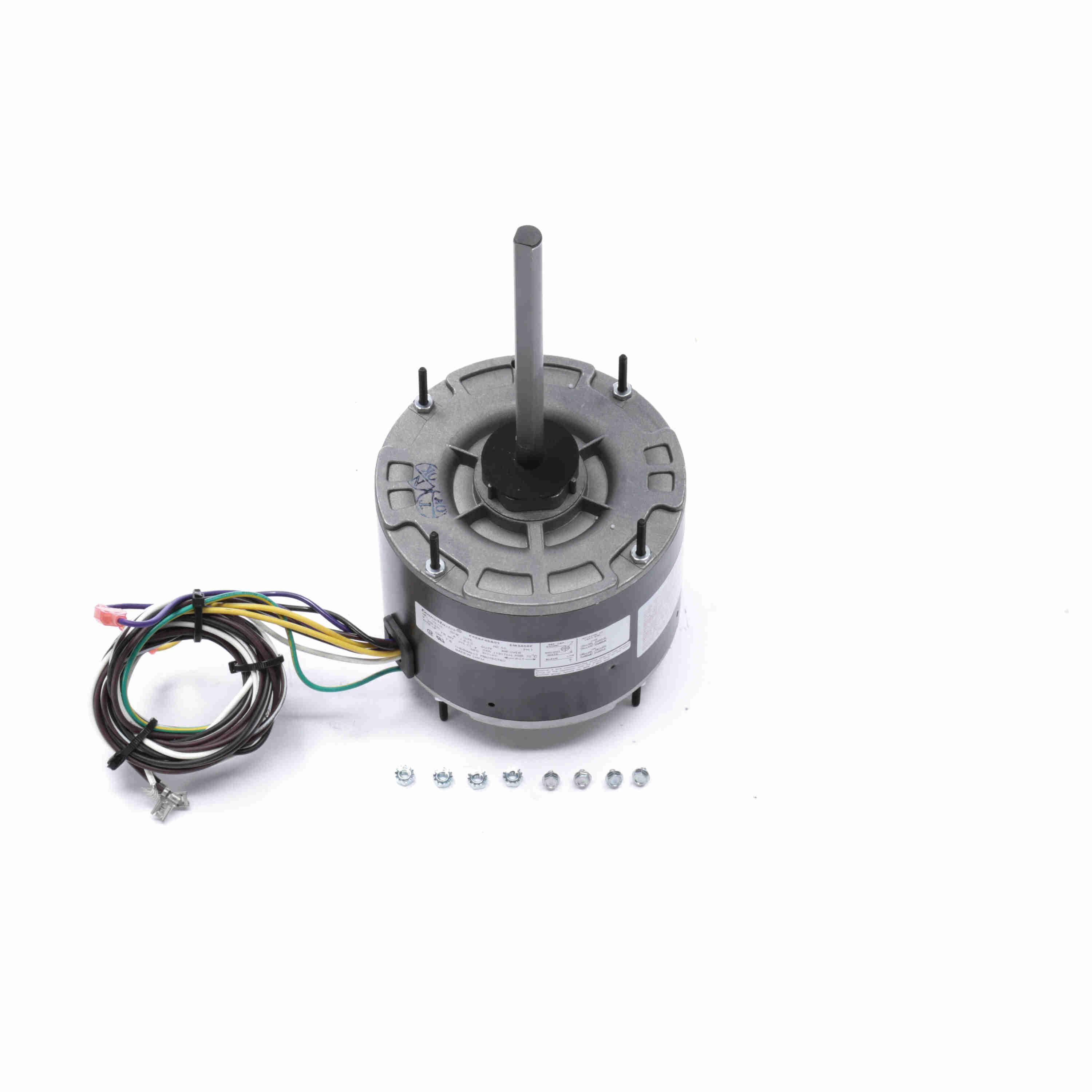 Century® EM3458F 6-Pole HVAC/R Motor, Totally Enclosed Air Over Enclosure, 1/3 to 1/6 hp, 208 to 230 V, 60 Hz, 1 Phase, 48Y Frame, 1075 rpm Speed, Extended Stud Mount