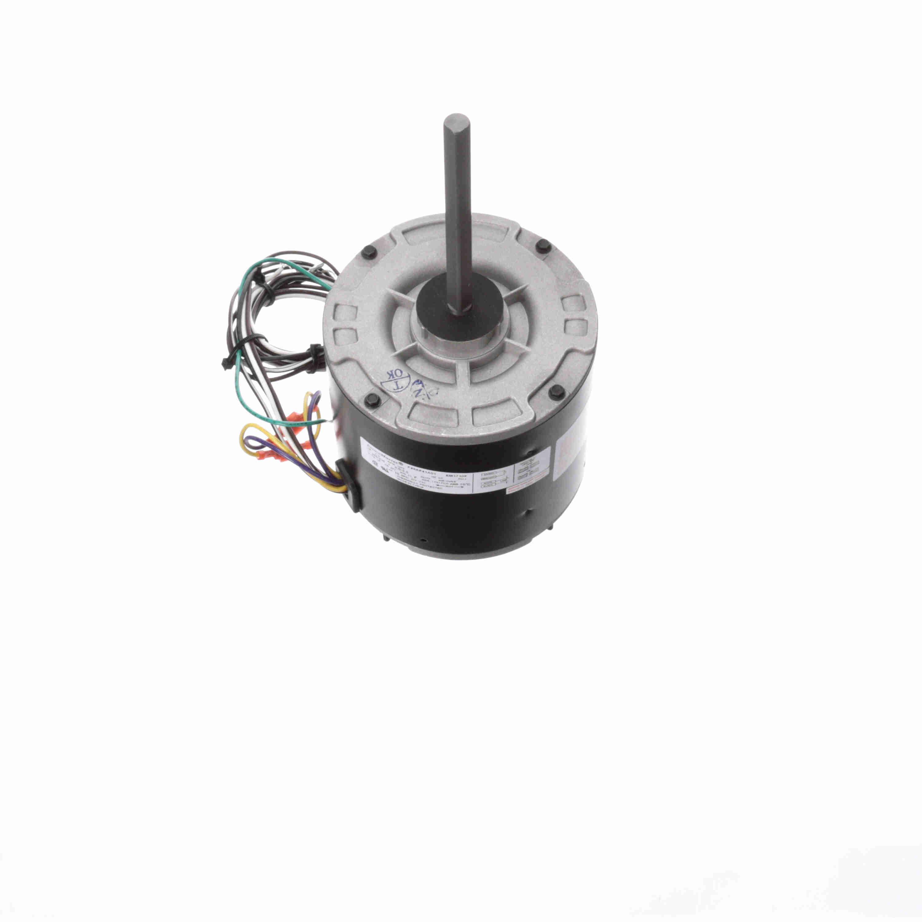Century® EM3730F 6-Pole HVAC/R Motor, Totally Enclosed Air Over Enclosure, 1/2 hp, 208 to 230 V, 60 Hz, 1 Phase, 48Y Frame, 1075 rpm Speed, Extended Stud Mount