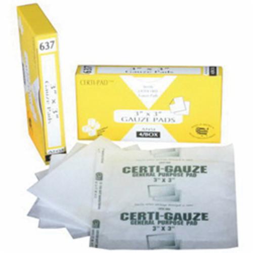 Certified Safety 211011 Certi-Gauze Pad, 3 in L x 3 in W