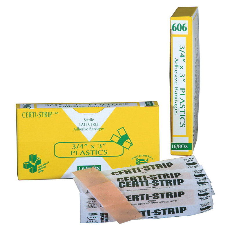 Certified Safety R220-170 CERTI-STRIP&trade; Sterile Adhesive Bandage, Plastic