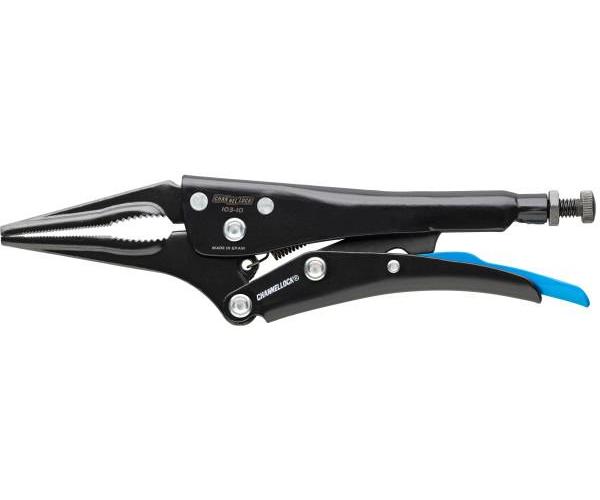 Channellock&reg; 103-10 Adjustable Locking Plier, Lever Locking, 2.76 in Forged Steel Long Nose Jaw, 9.13 in OAL