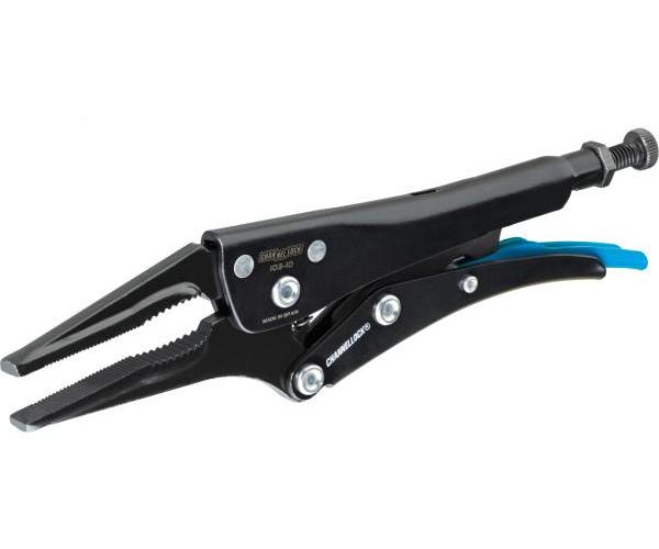 Channellock&reg; 103-10 Adjustable Locking Plier, Lever Locking, 2.76 in Forged Steel Long Nose Jaw, 9.13 in OAL