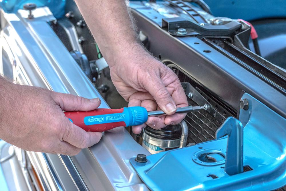 Channellock&reg; 131CB 13N1 Ratcheting Multi-Bit Screwdriver, 13 Pieces, #4, #6, #0 to #3, #1 to #2, T10 to T25 Range, Comfort Grip Handle