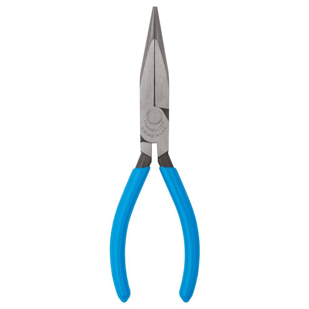 Channellock&reg; 3026 Long Nose Plier, Long Nose High Carbon Steel Jaw, 6.53 in L, 6.1 in OAL, 0.75 in W Tip