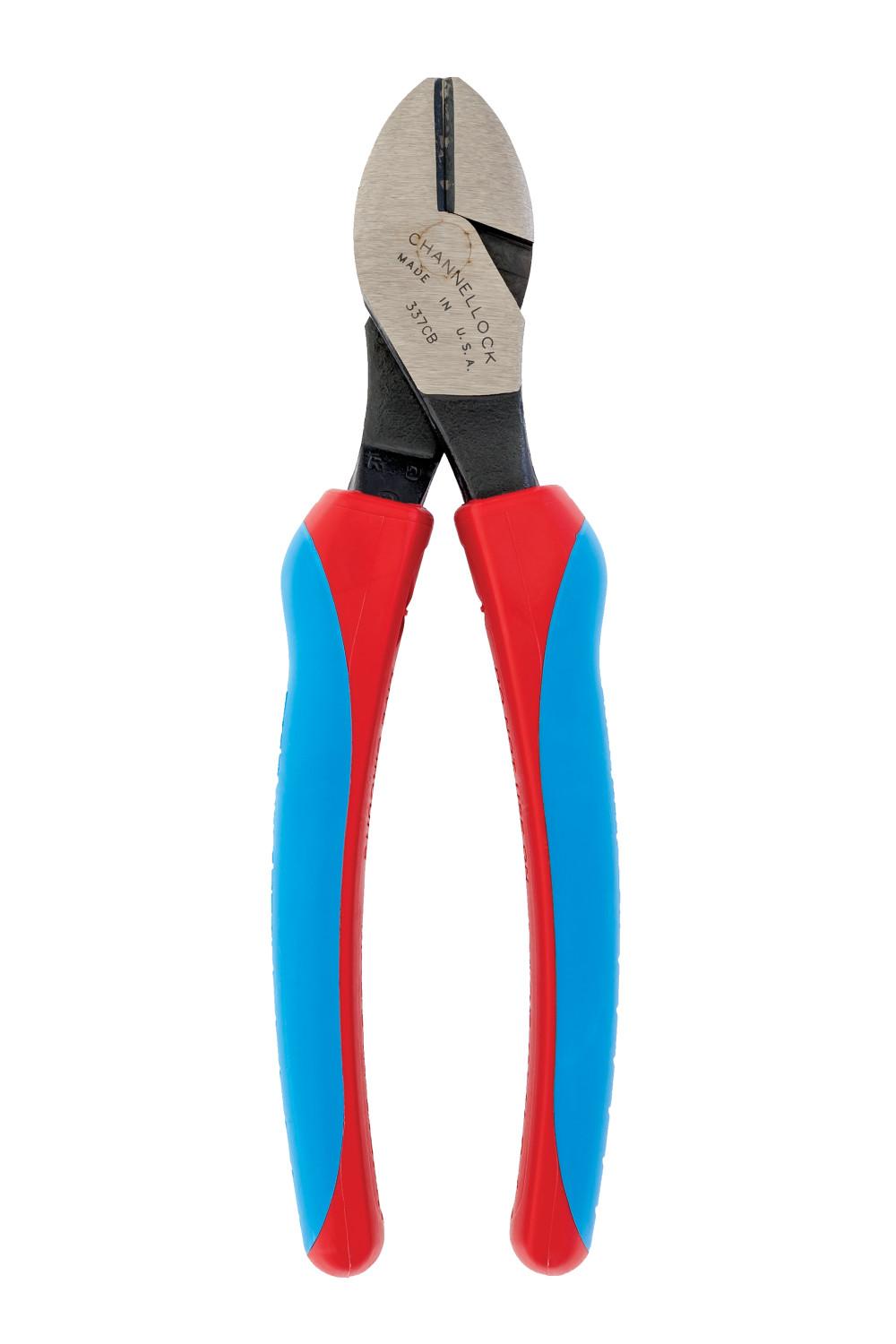 Channellock&reg; 337CB E SERIES Cutting Plier, 0.86 in Jaw High Carbon Steel Jaw Lap Joint Jaw, 7.45 in OAL