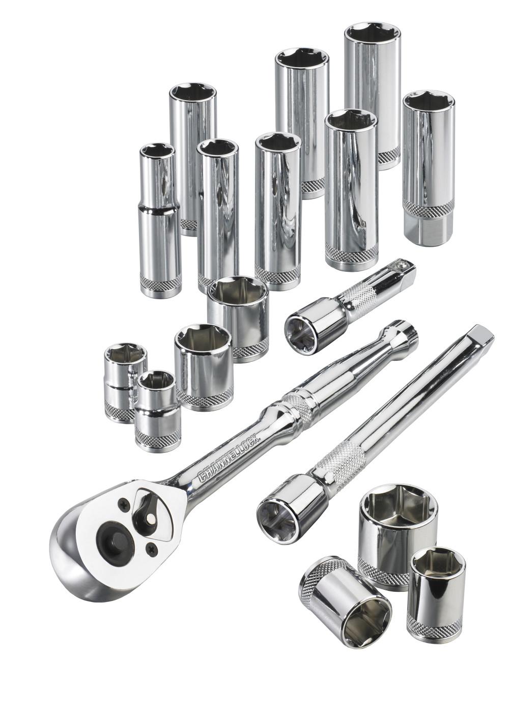 Channellock&reg; 38181 Socket Set, 18 Pieces