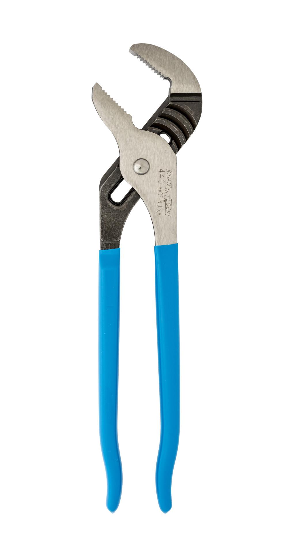 Channellock&reg; CD-440 Tongue and Groove Plier, 2-1/4 in, 1-1/2 in L x 1/2 in THK Straight Forged Alloy Steel Jaw, 12 in OAL