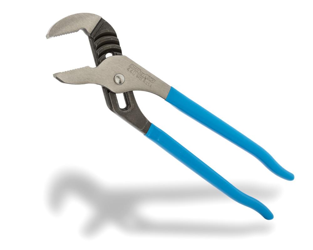 Channellock&reg; CD-440 Tongue and Groove Plier, 2-1/4 in, 1-1/2 in L x 1/2 in THK Straight Forged Alloy Steel Jaw, 12 in OAL