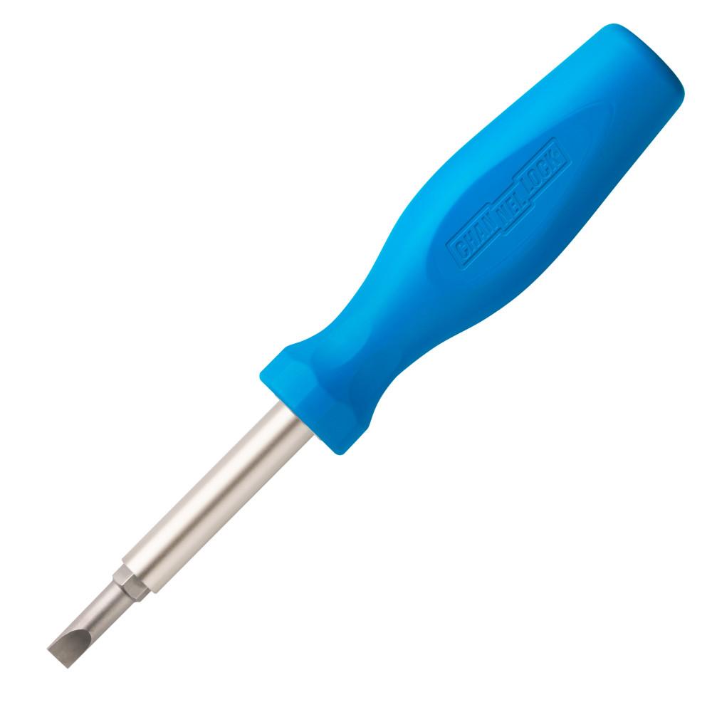 Channellock&reg; CD61H Professional Screwdriver, #1, #2, 3/16, 1/4, 5/16, 1/4 in Range, Hex/Phillips&reg;/Slotted Point, Tri-Lobe Handle, Alloy Steel