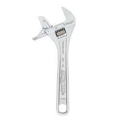 Channellock&reg; 806PW Adjustable Wrench, 1.062 in Reversible, 6.38 in OAL, Chrome Vanadium Steel Body, Chrome Vanadium Steel