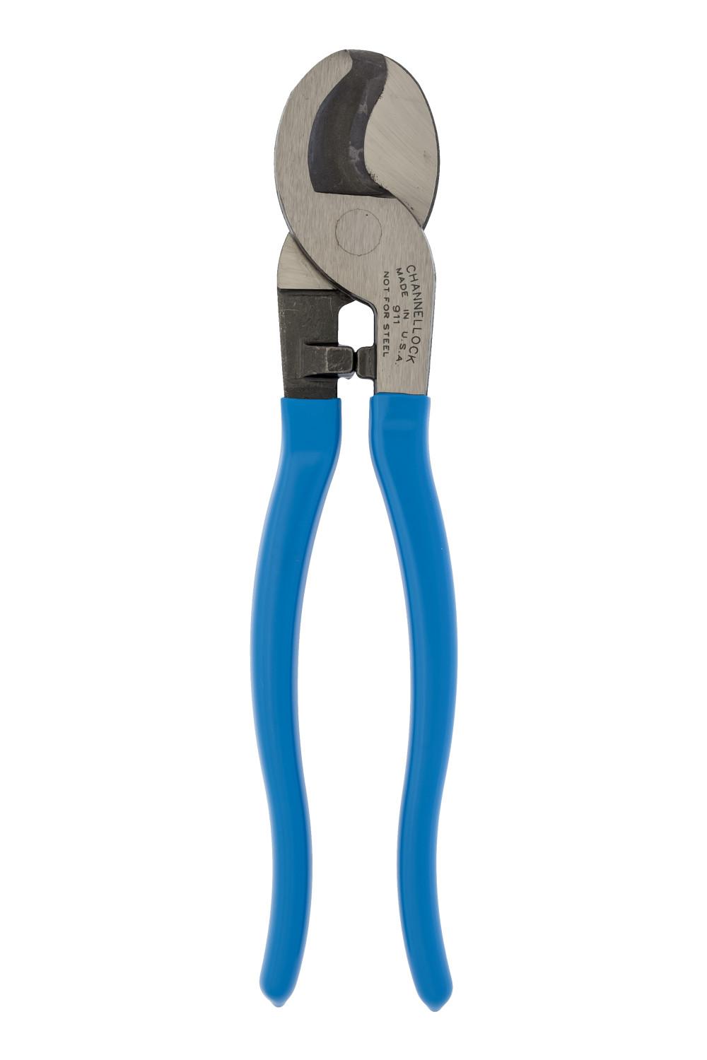 Channellock&reg; 911 Heavy Duty Cable Cutter, 2/0 AWG Copper, 4/0 AWG Aluminum Cable/Wire, 9-1/2 in OAL, High Carbon Drop Forged Steel Jaw