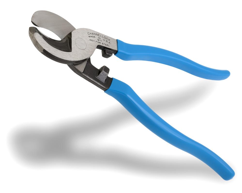 Channellock&reg; 911 Heavy Duty Cable Cutter, 2/0 AWG Copper, 4/0 AWG Aluminum Cable/Wire, 9-1/2 in OAL, High Carbon Drop Forged Steel Jaw