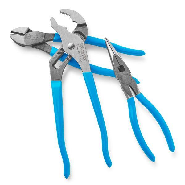 Channellock&reg; GS-23 Plier Set, Diagonal Cutter, Long Nose, 3 Pieces