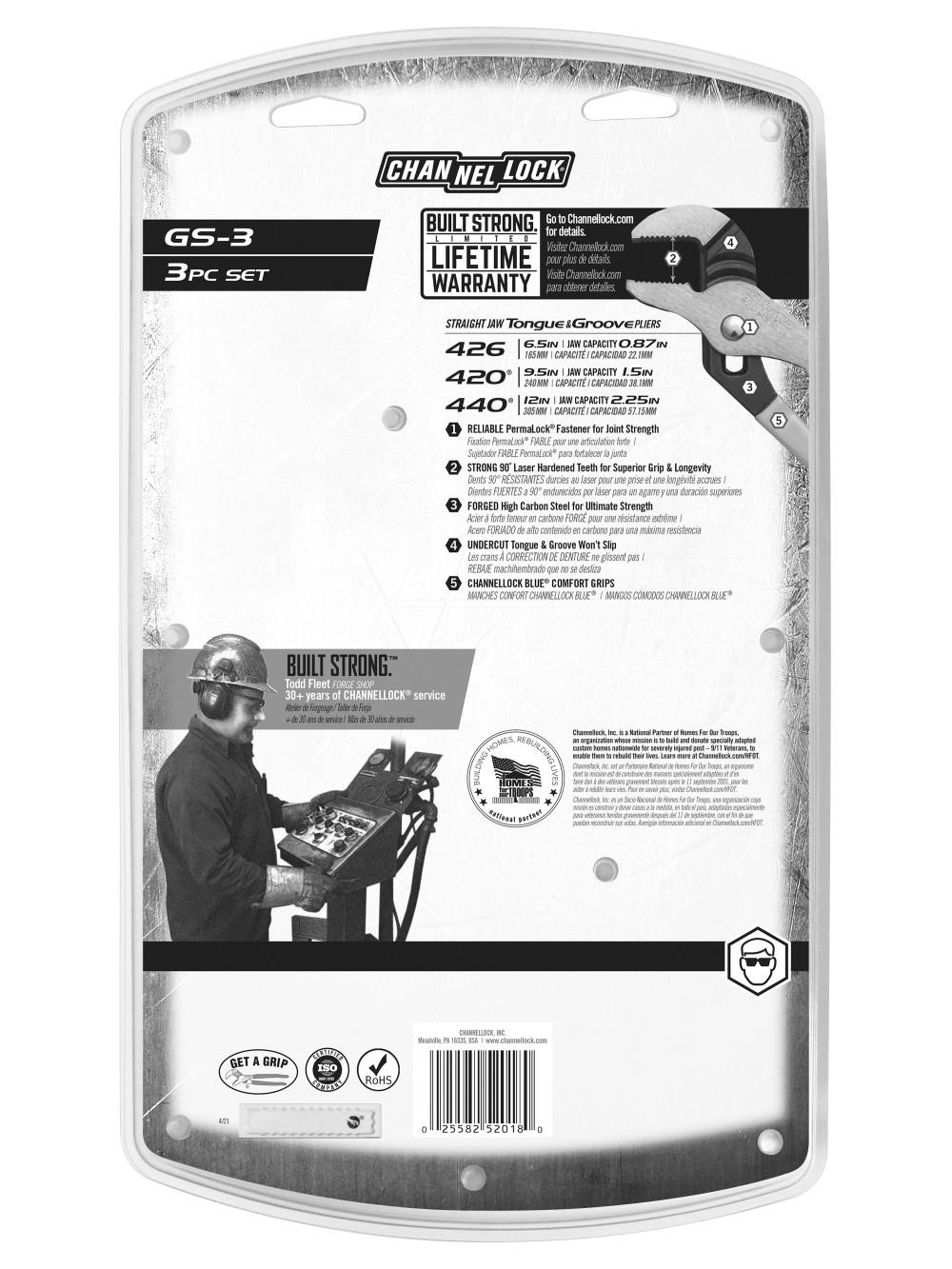 Channellock&reg; GS-3D CHL GS-3