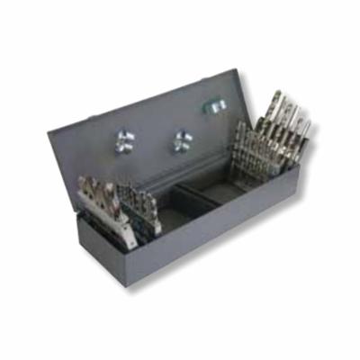 Chicago-Latrobe&reg; 55305 800 Industrial Quality Tap and Drill Set, 36 Pieces, #6-32 to 1/2-20 Tap Thread, #36 to 39/64 in Drill, UNC/UNF Thread, Hand Tap, Plug Tap Chamfer