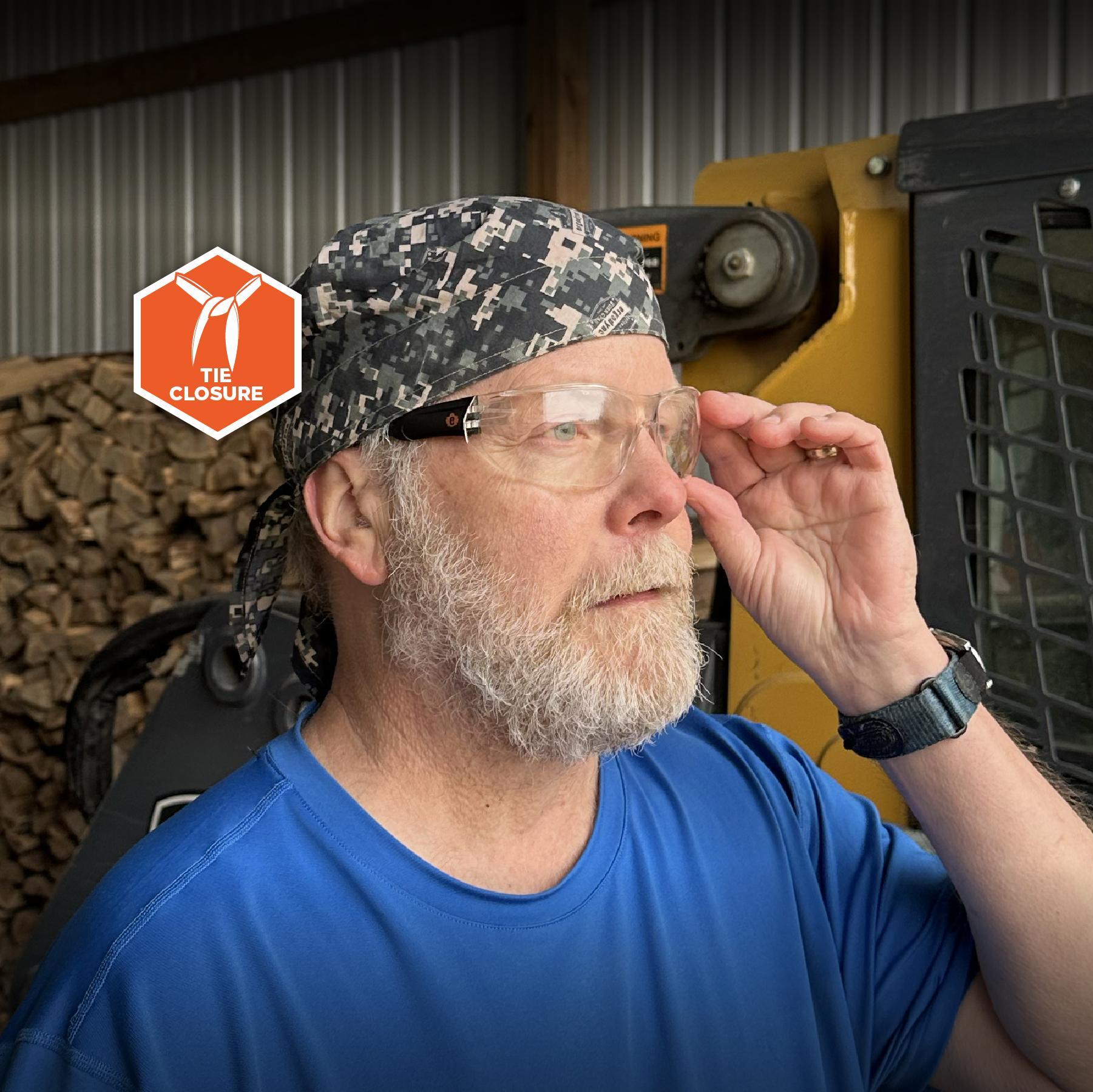 Chill-Its&reg; 12324 6710 Evaporative Cooling Triangle Hat, Camo, Modacrylic Cotton Blend, Tie Closure