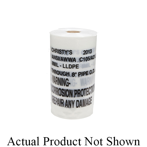 Christy's&reg; 3183 Perforation Polywrap, 54 in x 200 ft, 8 mil THK, Virgin Polyethylene, Clear, Domestic
