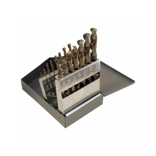 DeWALT&reg; DWA1240 Drill Set, 1/16 in Min Drill Bit, 3/8 in Max Drill Bit, 135 deg Drill Point Angle, 14 Pieces, Carbide Tip