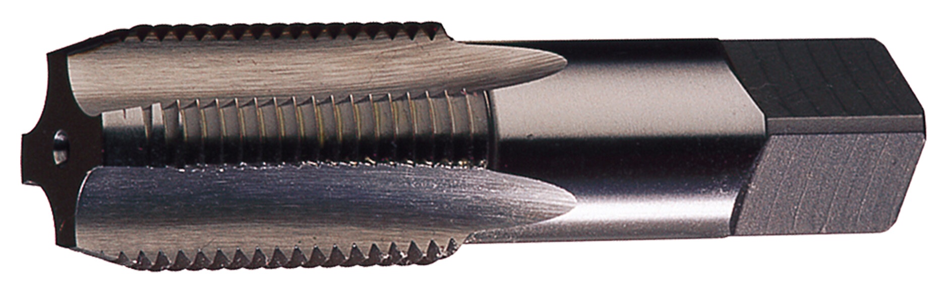TTC 12-905-020 General Purpose Ground Thread Straight Flute Square Shank Pipe Tap, 1/4-19 Thread