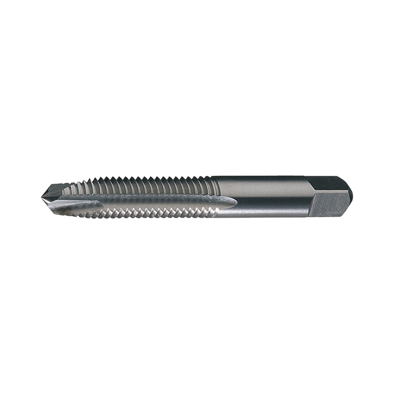 Cle-Force&trade; C69208 1694 Standard Spiral Point Hand Tap, Right Hand Cutting, M5x0.8 Thread, Plug Chamfer, 2 Flutes, Bright, HSS