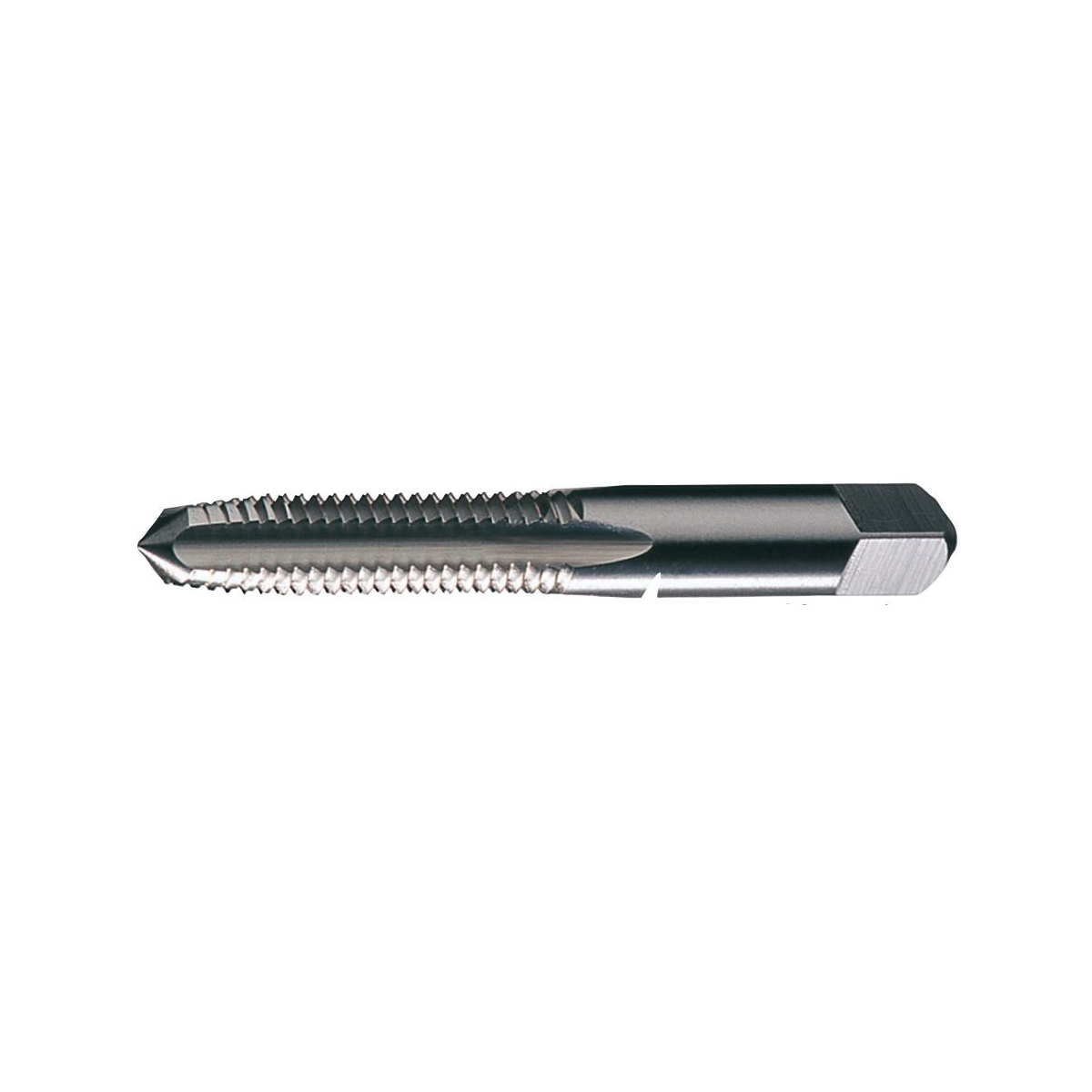 Cle-Force&trade; C69410 1697 General Purpose Standard Straight Flute Hand Tap, Right Hand Cutting, 1/4-20 Thread, Plug Chamfer, 4 Flutes, Bright, Carbon Steel