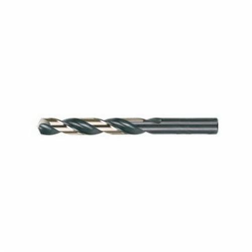 Cle-Line&reg; C18033 1878 Heavy Duty Jobber Length Drill Bit, F Drill - Letter, 0.257 in Drill - Decimal Inch, 135 deg Point, HSS, Black/Gold Oxide