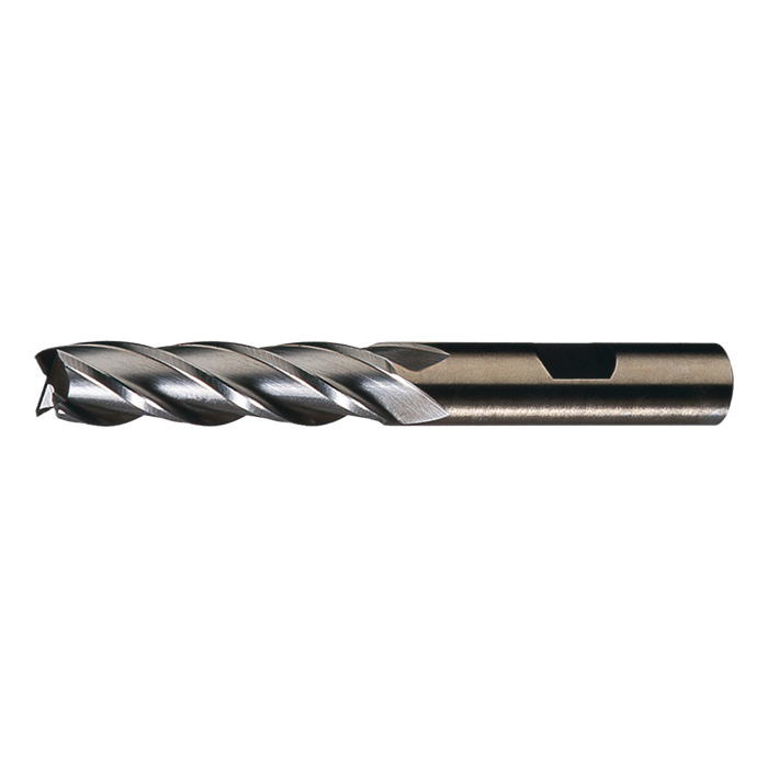 Cleveland&reg; C33043 HD-4C Center Cutting Double End General Purpose Square End End Mill, 7/16 in Dia Cutter, 1 in Length of Cut, 4 Flutes, 1/2 in Dia Shank, 4-1/8 in OAL, Uncoated