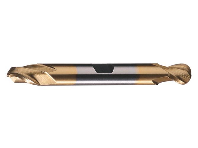 Cleveland&reg; C42124 HG-2B Ball Nose Center Cutting General Purpose Single End End Mill, 1/2 in Dia Cutter, 1 in Length of Cut, 2 Flutes, 1/2 in Dia Shank, 3-1/4 in OAL, Uncoated