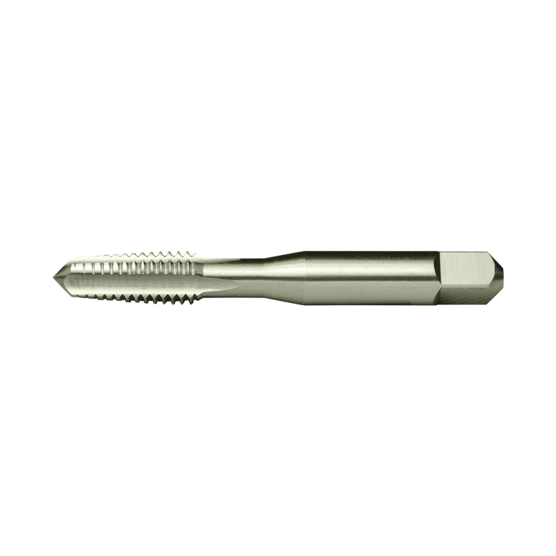 Cleveland&reg; C57044 1011 General Purpose Straight Flute Machine Tap, Right Hand Cutting, M2.5x0.45 Thread, D3 Thread Limit, Plug Chamfer, 2 Flutes, Bright, HSS