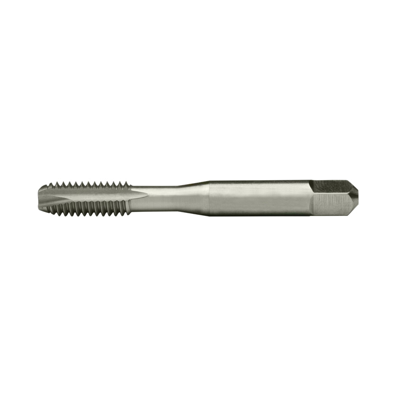 Cleveland&reg; C57361 1053 Low Shear Spiral Point Machine Tap, Right Hand Cutting, #8-32 Thread, H3 Thread Limit, Plug Chamfer, 2 Flutes, Bright, HSS