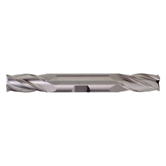 Cleveland&reg; C60277 CEM-DE-4 Center Cutting Double End General Purpose Regular Length Square End End Mill, 3/16 in Dia Cutter, 1/2 in Length of Cut, 4 Flutes, 3/8 in Dia Shank, 3 in OAL, Bright