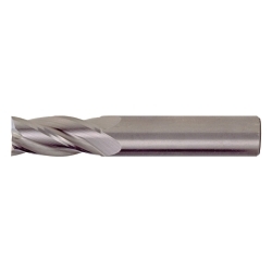 Dormer 7648739 S134 Type N Medium Cut Length Square End Mill, 3/8 in Dia Cutter, 7/8 in Length of Cut, 4 Flutes, 3/8 in Dia Shank, 2-1/2 in OAL, Bright