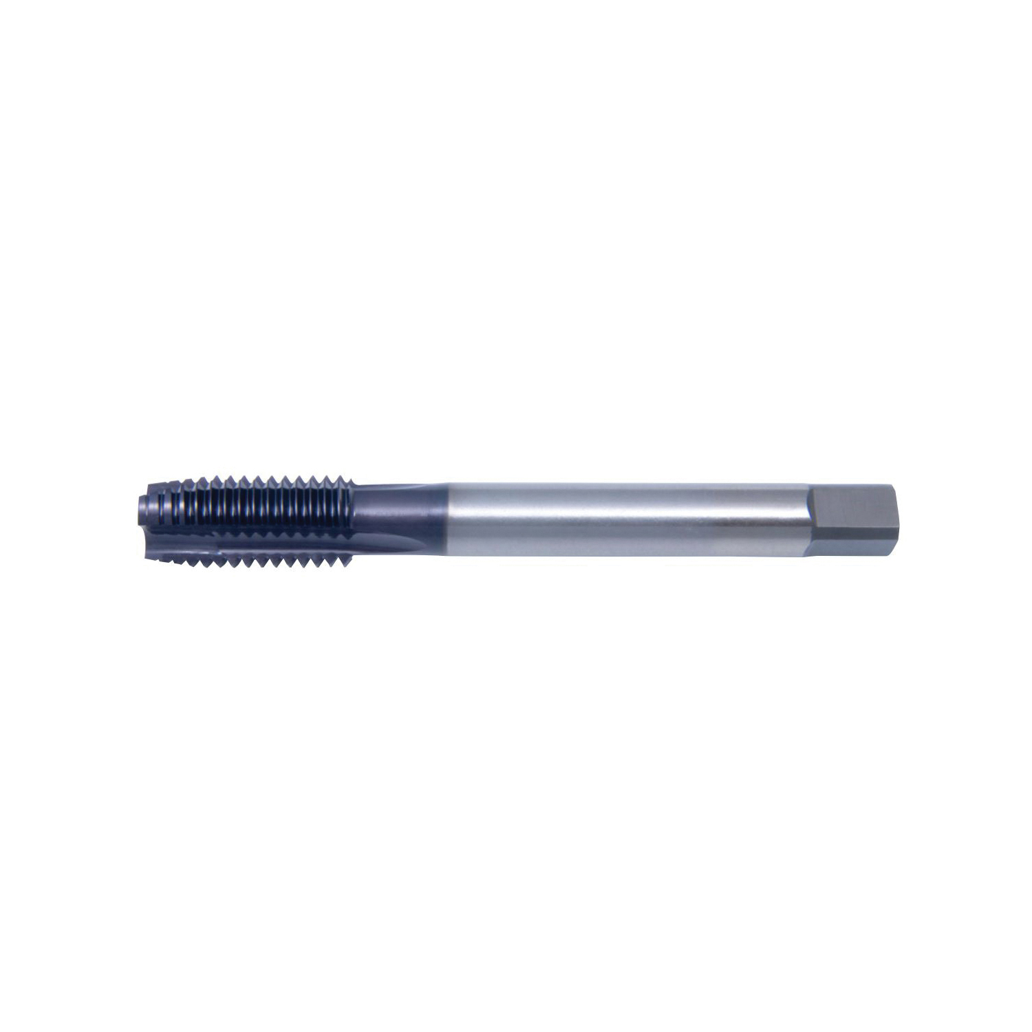 Cleveland&reg; C57048 1011 Standard Spiral Point Machine Tap, Right Hand Cutting, #4-40 Thread, H2 Thread Limit, Plug Chamfer, 2 Flutes, Uncoated, HSS